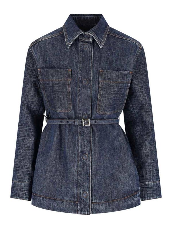 The Best Shops FENDI: denim jacket - Giacca In Denim