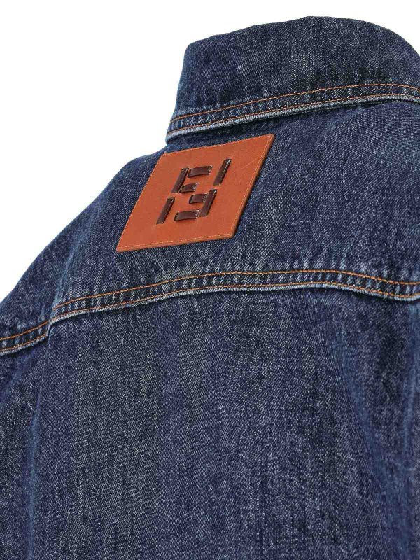 Giacca In Denim shop online: FENDI