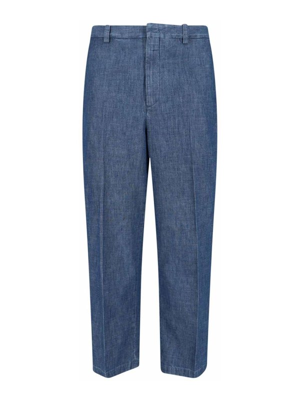 JIL SANDER: Maßgeschneiderte und Formale Hosen - Formale Hose - Blau