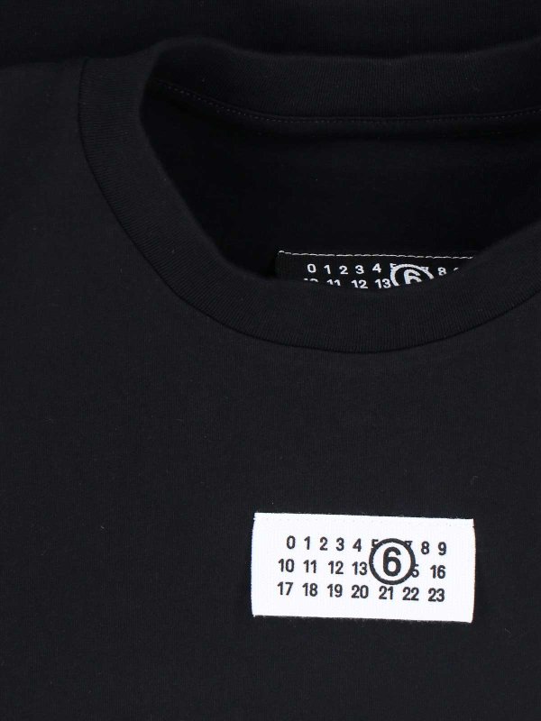 The Best Shops MM6 MAISON MARGIELA: t-shirt - Logo della T-shirt