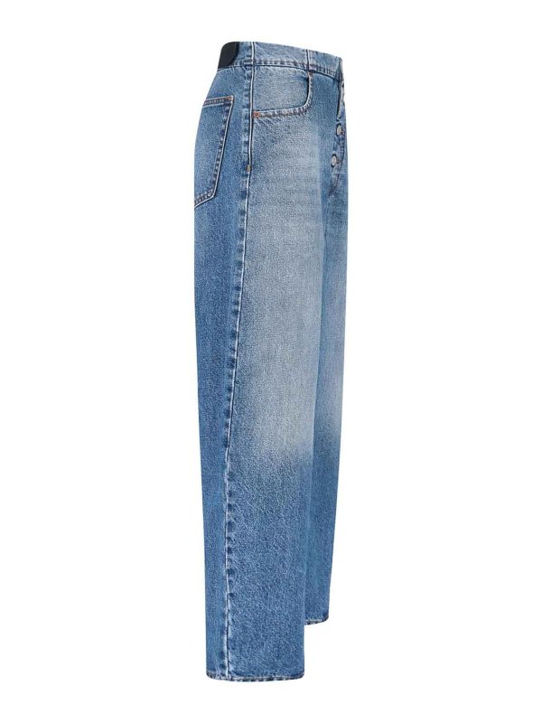 The Best Shops MM6 MAISON MARGIELA: Straight Leg Jeans - Straight Leg Jeans - Blau