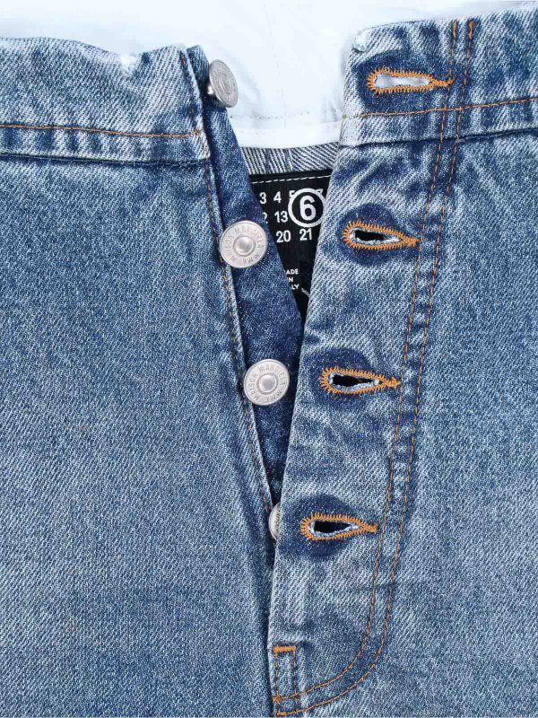 Straight Leg Jeans - Blau shop online: MM6 MAISON MARGIELA