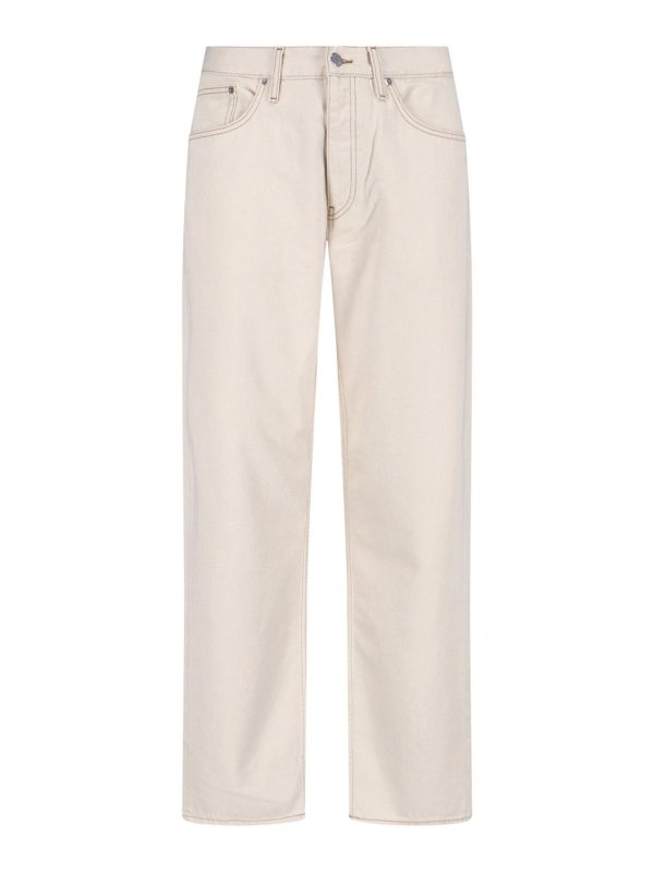 SUNFLOWER: ストレートジーンズ - ストレートジーンズ - 白