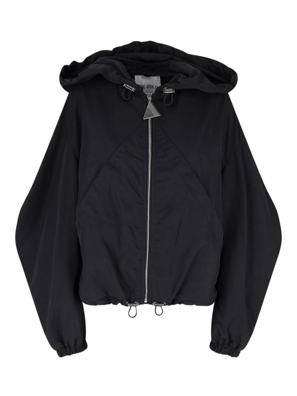 The Attico: Chaquetas Bomber - Chaqueta Bomber - Negro