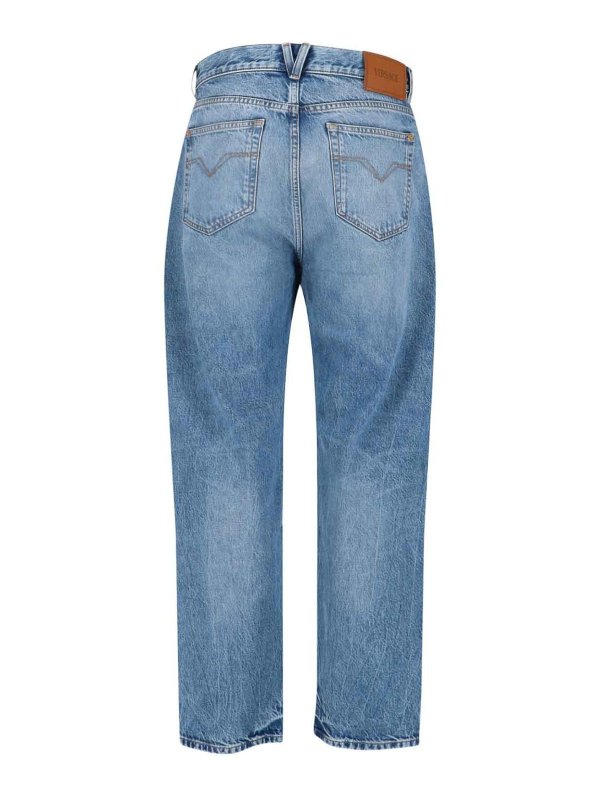 VERSACE: Jeans Rectos online - Vaqueros Rectos - Azul