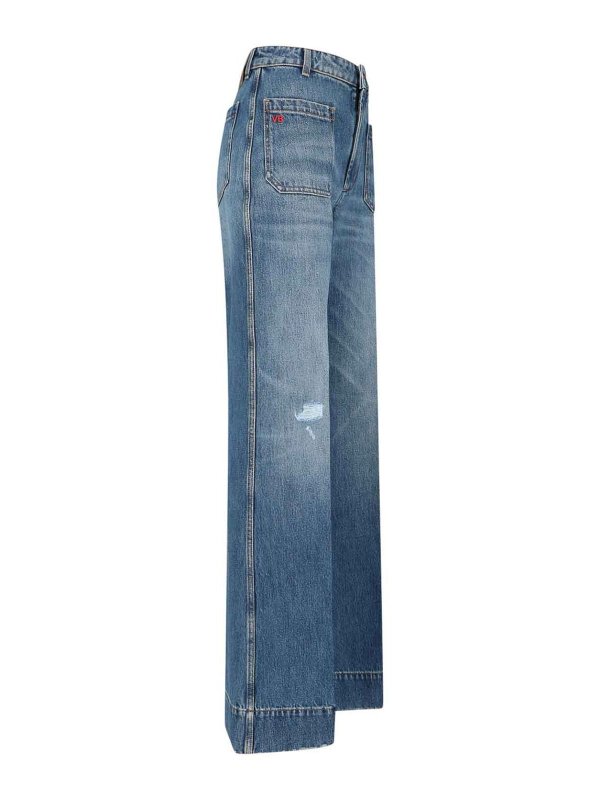 The Best Shops VICTORIA BECKHAM: Straight Leg Jeans - Straight Leg Jeans - Blau