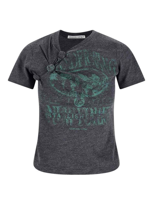 ALEXANDER WANG: Tシャツ - Tシャツ - グレー