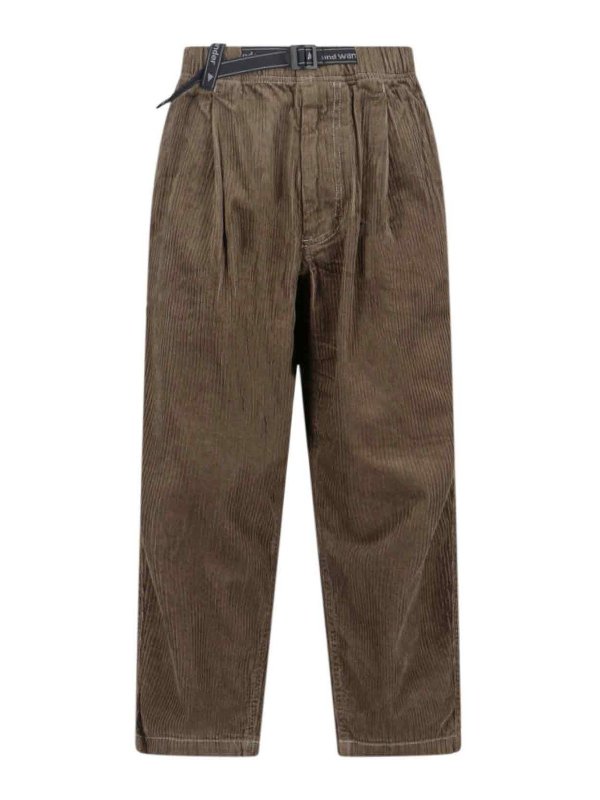 AND WANDER: カジュアルトラウザー - カジュアルパンツ - 緑