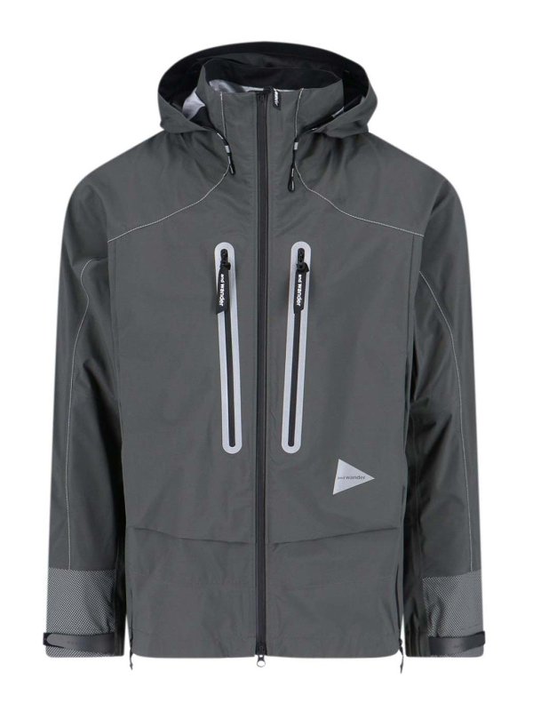 AND WANDER: Chaquetas casual - Chaqueta Casual - Gris