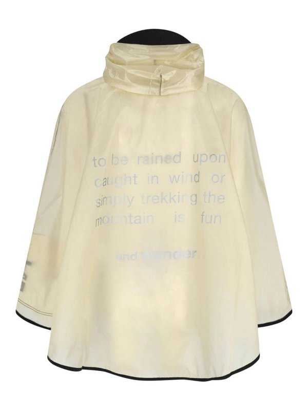AND WANDER: Capes & Ponchos online - Cape - Blanc