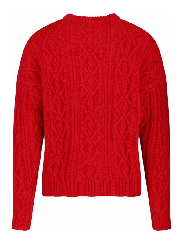 ASPESI: Suéteres con cuello pico online - Suéter Cuello Redondo - Rojo