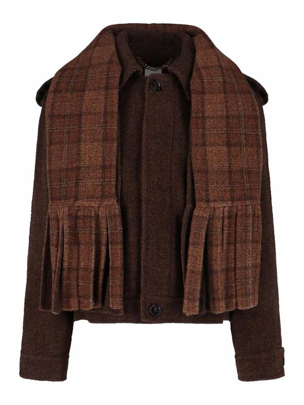 The Best Shops BURBERRY: blazers - Jacket With Scarf