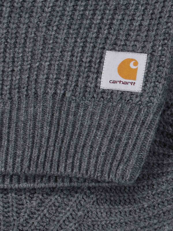 The Best Shops CARHARTT: Strickpullover mit Rundhalsausschnitt - Rundhalspullover - Grau