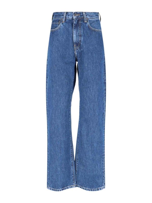 CARHARTT: Jeans Rectos - Vaqueros Rectos - Azul