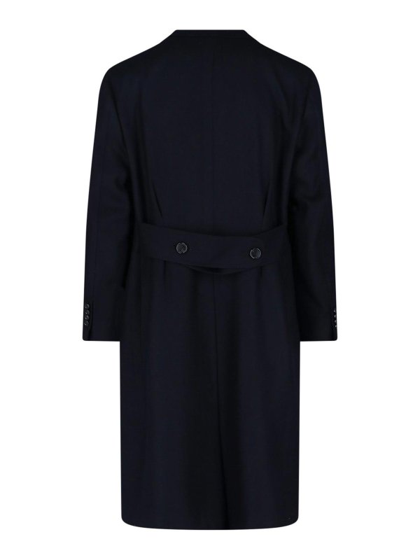 CESARE ATTOLINI NAPOLI: ニーレングスコート online - 膝丈コート - ブルー