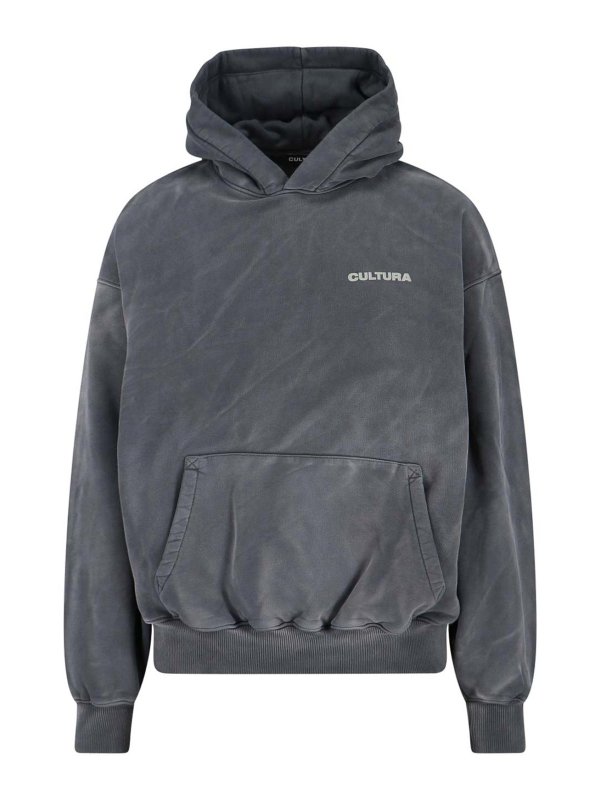 CULTURA: Sweatshirts & Sweaters - Logo Hooded Sweatshirt