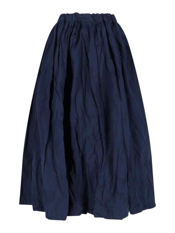 DANIELA GREGIS: Knee length skirts & Midi online - Cotton Satin Skirt
