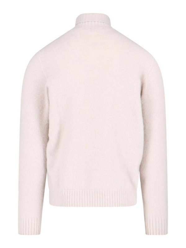 DRUMOHR: Strickpullover mit Rundhalsausschnitt online - Rundhalspullover - Weiß