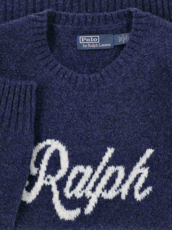 The Best Shops POLO RALPH LAUREN: Suéteres con cuello pico - Suéter Cuello Redondo - Azul