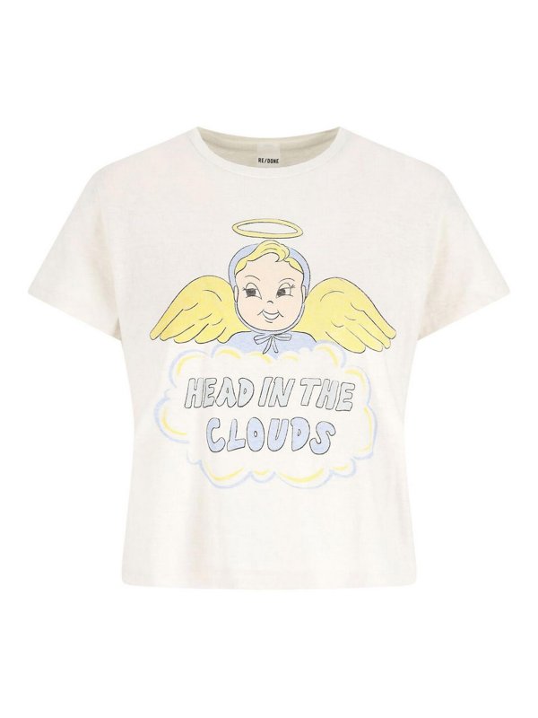 RE/DONE: Camisetas - Camiseta - Blanco