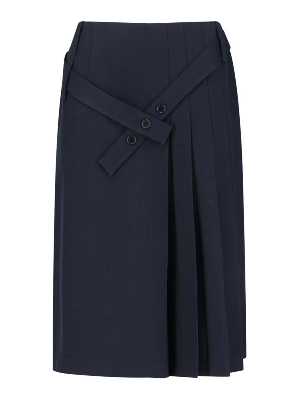 SIBEL SARAL: Knielange und Midi Röcke - Midirock - Blau