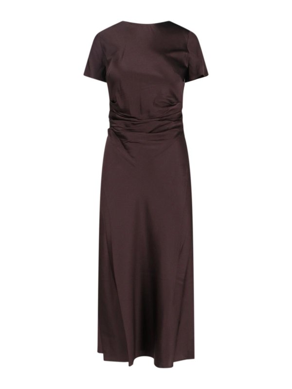 STAUD: Robe longueur genou - Robe Au Genou - Marron