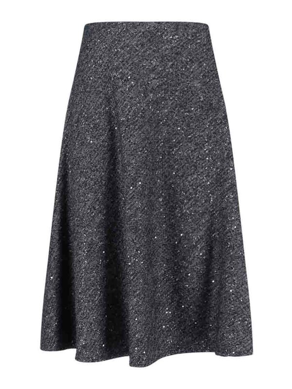 TAGLIATORE: ニーレングススカート＆ミディ丈 - 膝丈/ミディスカート - グレー