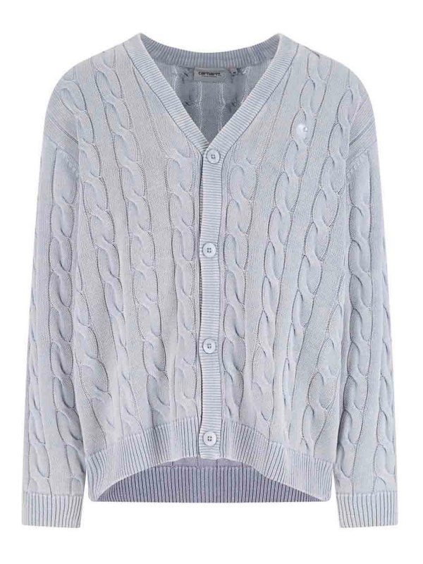 CARHARTT: Cárdigans - Cárdigan - Azul