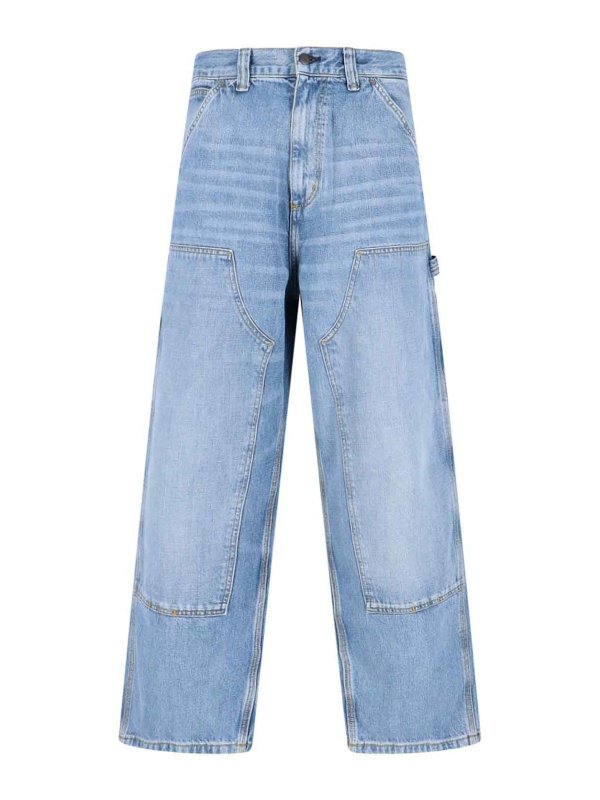 CARHARTT: カジュアルトラウザー - カジュアルパンツ - ブルー