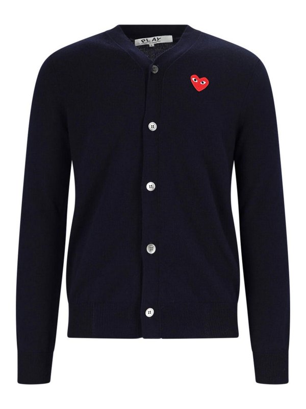 Comme des Garçons Play: cardigan - Logo del cardigan