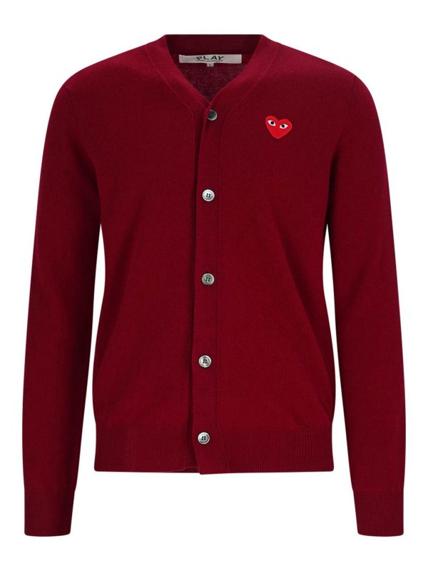 Comme des Garçons Play: cardigan - Logo del cardigan