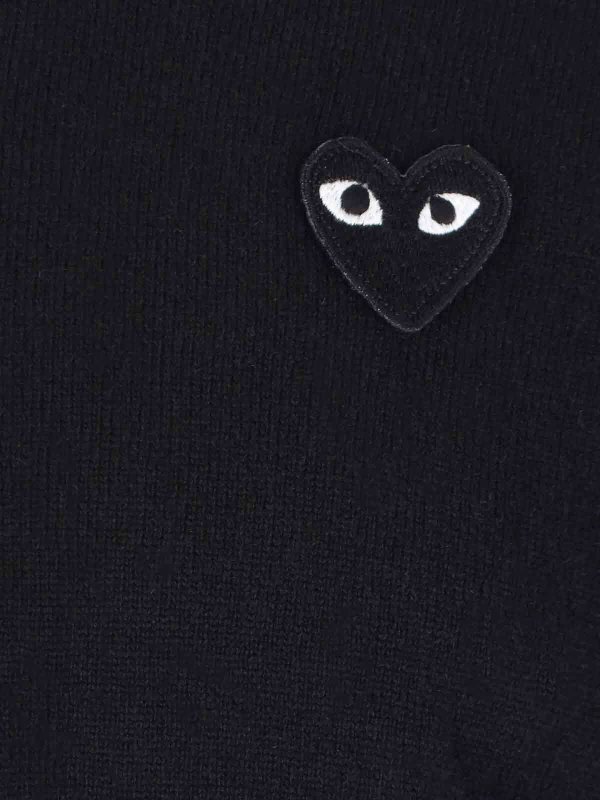 The Best Shops Comme des Garçons Play: クルーネック - クルーネック - 黒