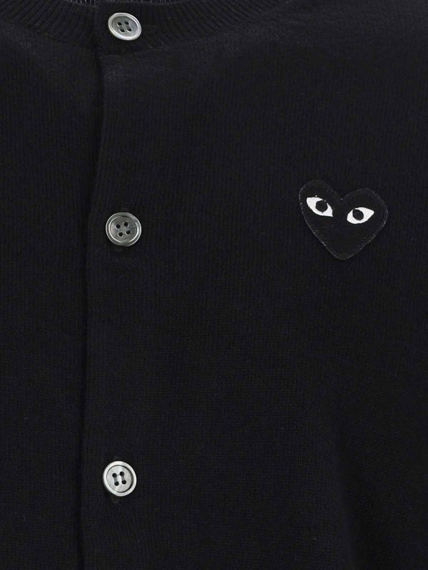 The Best Shops Comme des Garçons Play: カーディガン - カーディガン - 黒