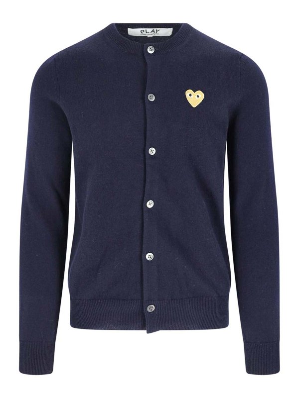 Comme des Garçons Play: cardigans - Cardigan Logo