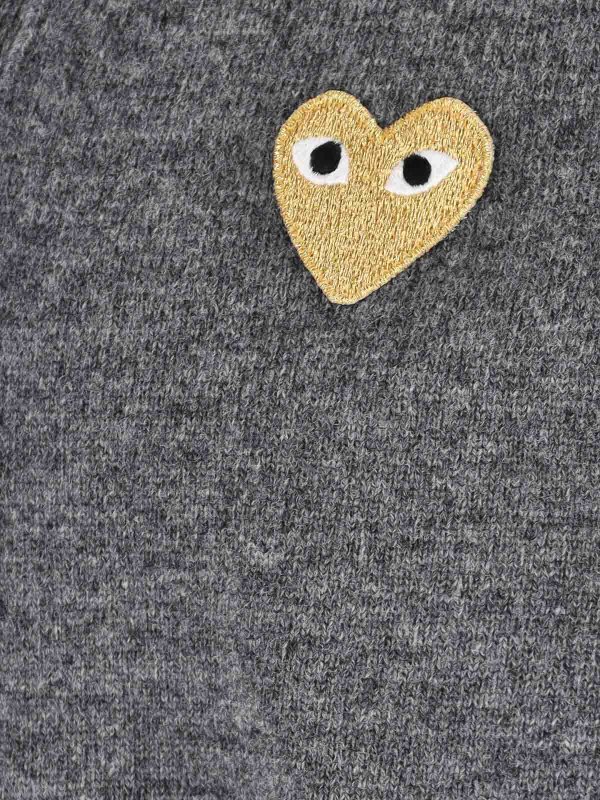 The Best Shops Comme des Garçons Play: Cardigans - Cardigan - Grau