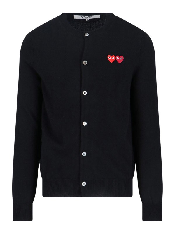 Comme des Garçons Play: cardigan - Logo del cardigan