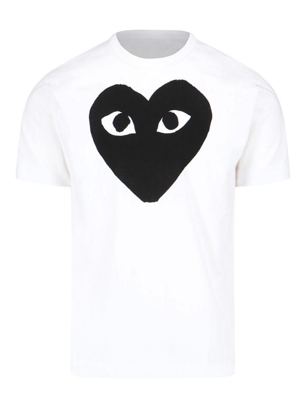 Comme des Garçons Play: Camisetas - Camiseta - Blanco