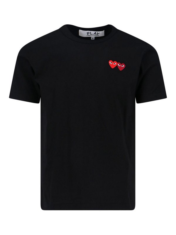 Comme des Garçons Play: T-shirts - T-Shirt - Noir