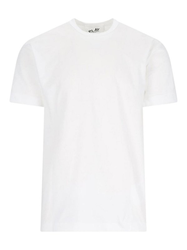 Comme des Garçons Play: T-shirts - T-Shirt - Blanc