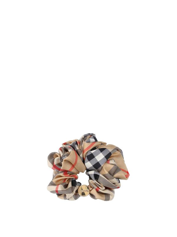 BURBERRY: accessori per capelli online - Scrunchie In Seta
