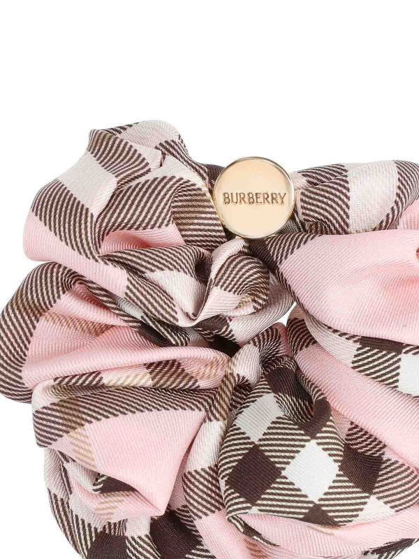 The Best Shops BURBERRY: ヘアーアクセサリー - Silk Scrunchie