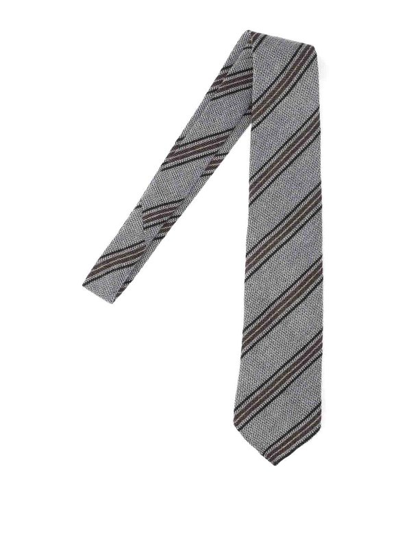 CESARE ATTOLINI NAPOLI: ties & bow ties - Striped Tie