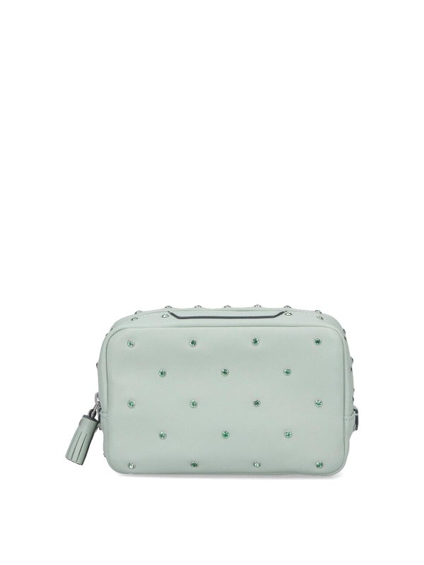 Anya Hindmarch: Clutch - Pochette - Vert