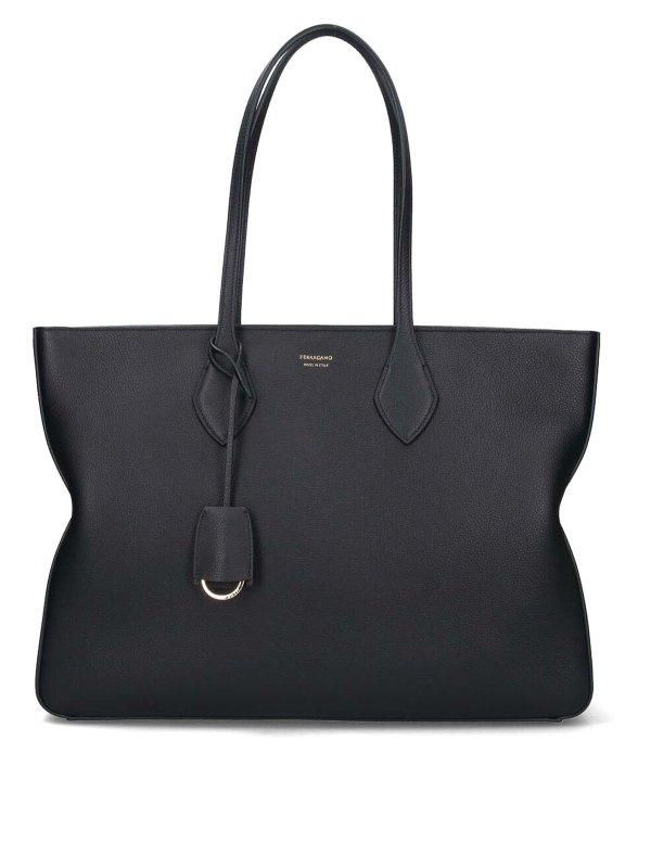 FERRAGAMO: Handtaschen - Shopper - Schwarz