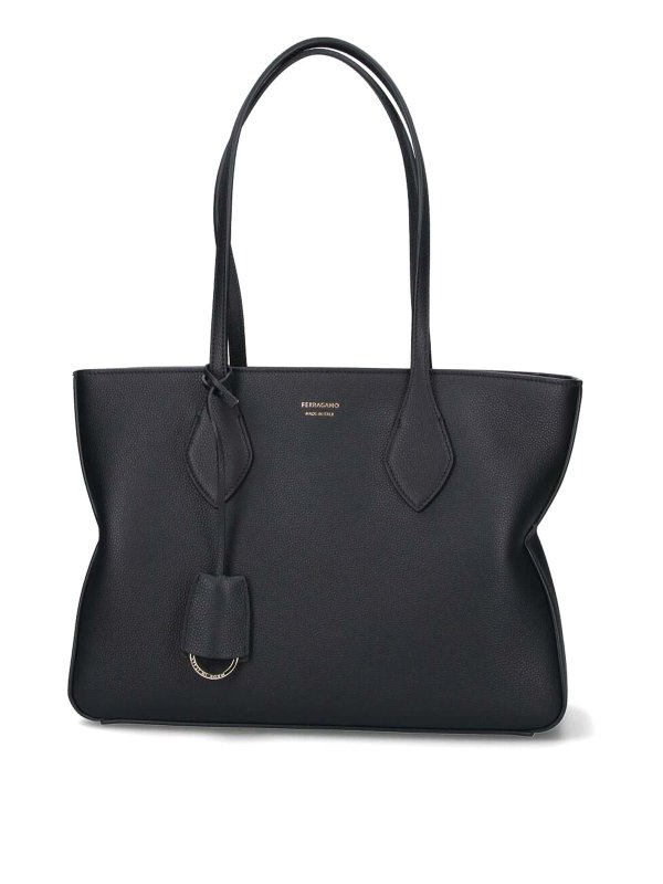 FERRAGAMO: Sacs à main - Sac Cabas - Noir