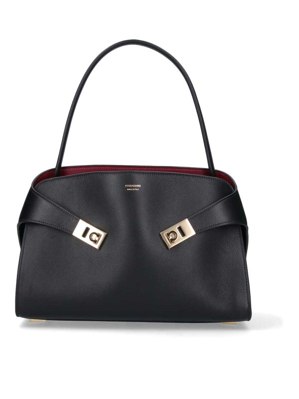 FERRAGAMO: Sacs à main - Sac Cabas - Noir