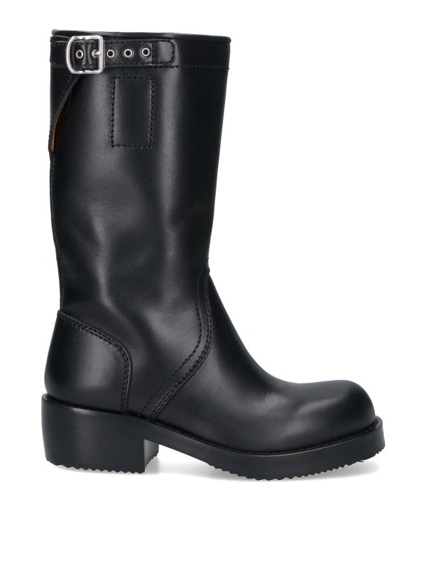 DRIES VAN NOTEN: stivali - Stivali In Pelle