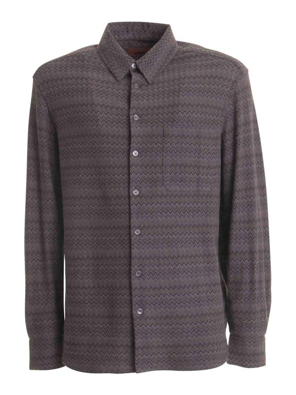 MISSONI: Hemden - Hemd - Grau