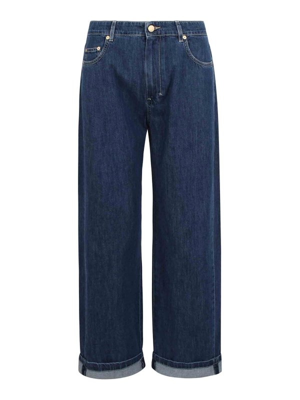 S MAX MARA: Straight Leg Jeans - Straight Leg Jeans - Blau