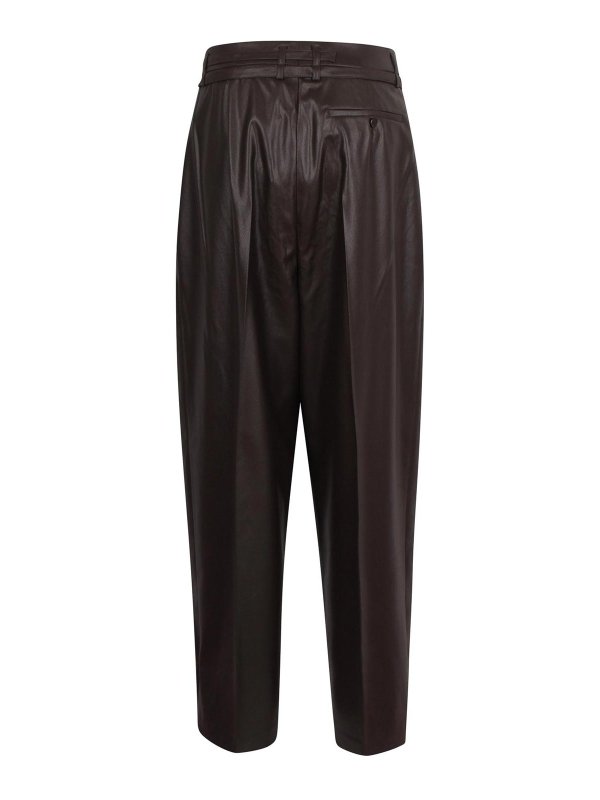 CHRISTIAN WIJNANTS: pantaloni casual online - Pantaloni Sartoriali In Pelle Sintetica Pina